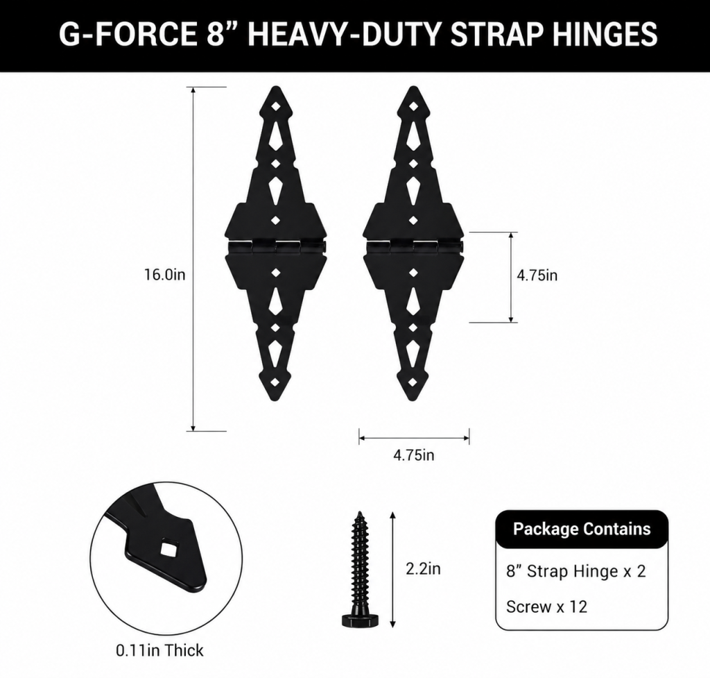 affordable gate hinges for wood gates