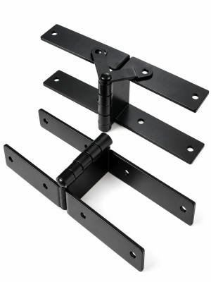 Heavy-Duty 2×4 Wood Gate Hinges – Anti-Sag Steel Hinge System (4 mm) – GForce