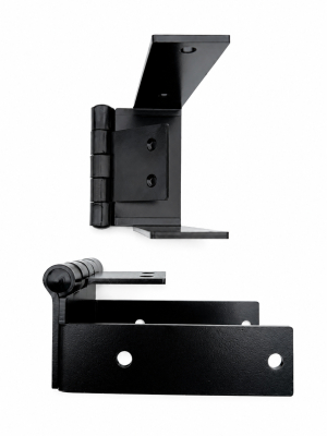 Heavy-Duty Wood Gate Hinges – Inside or Outside Post Mount – 4 mm Anti-Sag Steel – Infinity